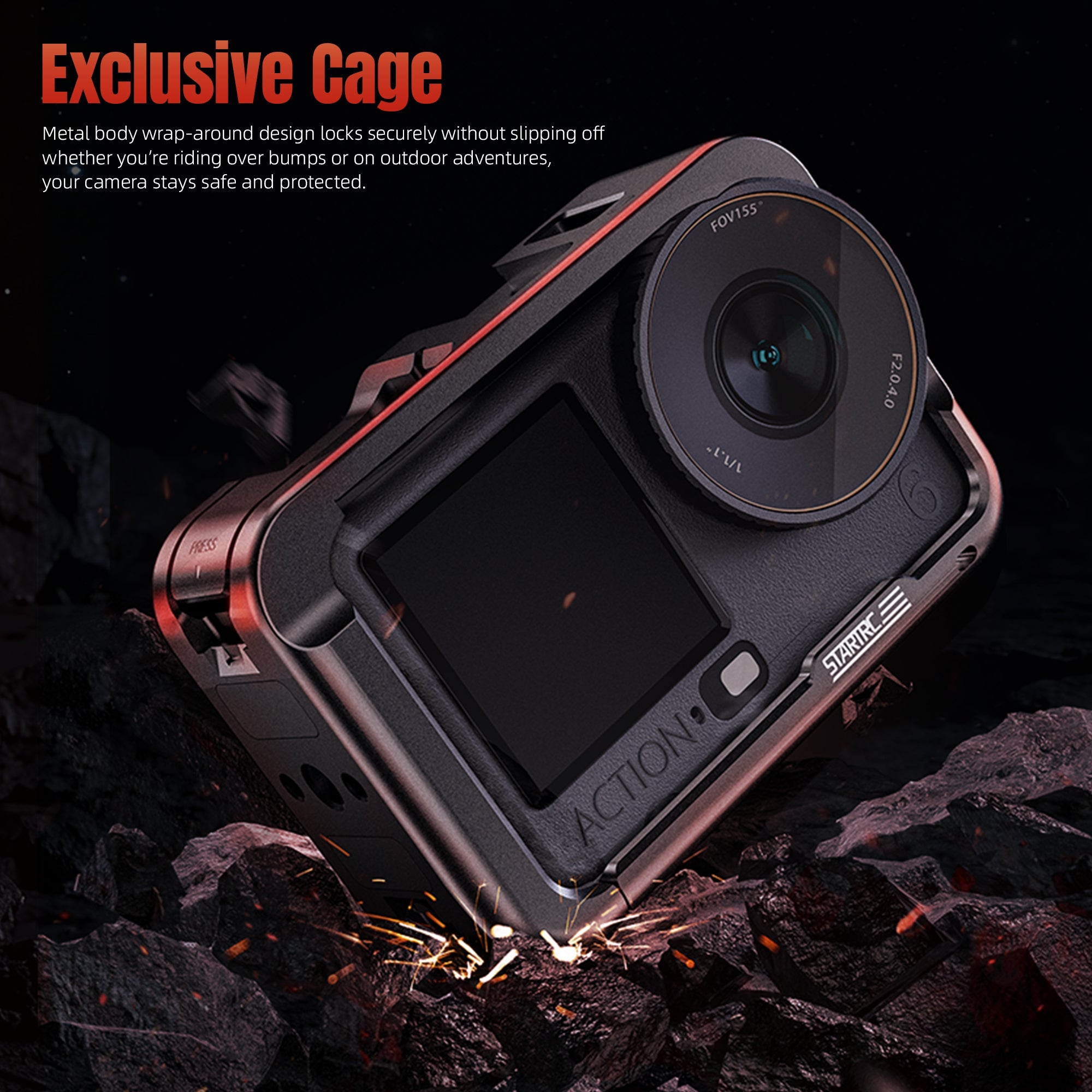 STARTRC Osmo Action 6 Lightweight Metal Cage