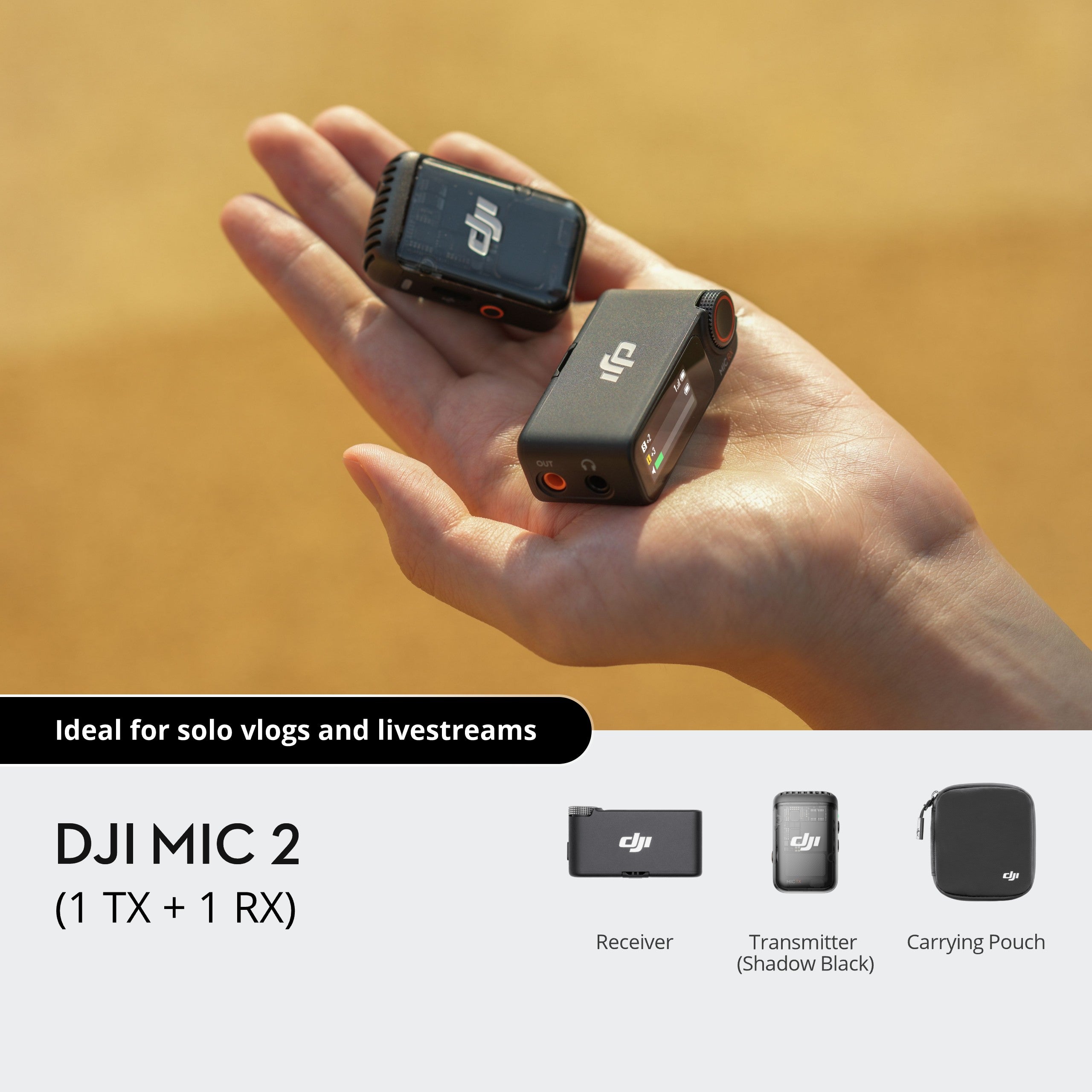 DJI Mic 2 (1 Transmitter + 1 Receiver)