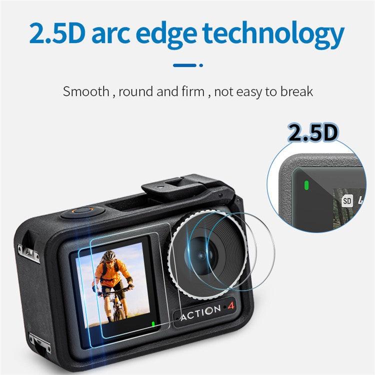 Glass Protectors For DJI Osmo Action 4 (2 Pack)