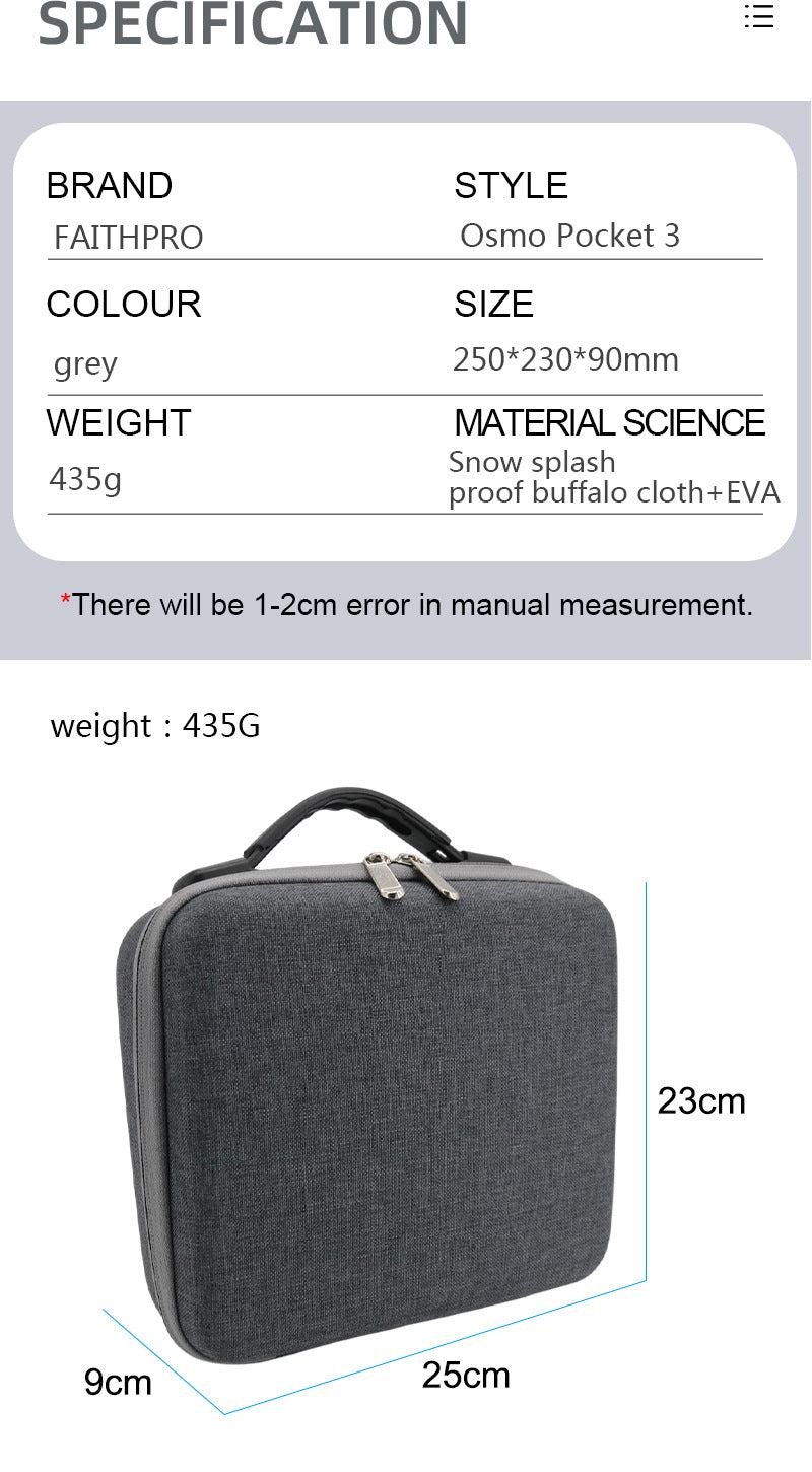 PU Storage Bag For DJI Osmo Pocket 3